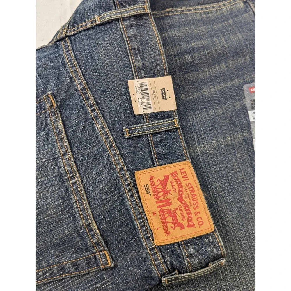 Levi's 559 Relaxed Straight Fit Jeans Blue Big & Tall 48x30 True‎ NWT RT$69.50